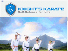 Tablet Screenshot of knightskaratekailua.com